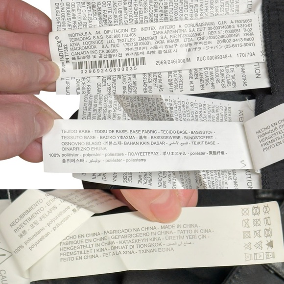 Zara High-Waisted Faux Leather Balloon Barrel Leg Trouser Pants Black 2969/246 M - Picture 16 of 16